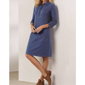 SOFT SURROUNDINGS Saturday Savvy Navy Heather Dress Size Medium NWT